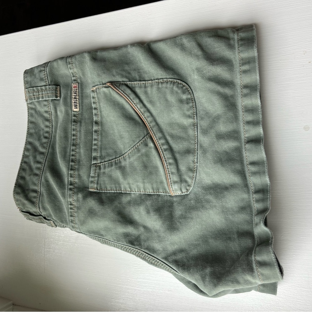 American Eagle Outfitters Green Cargo Shorts Casual Style - Picture 5 of 9